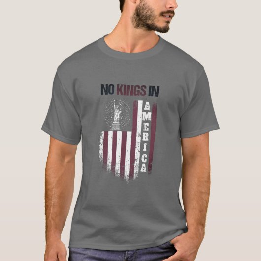 アメリカに王はいない Tシャツ (正面)