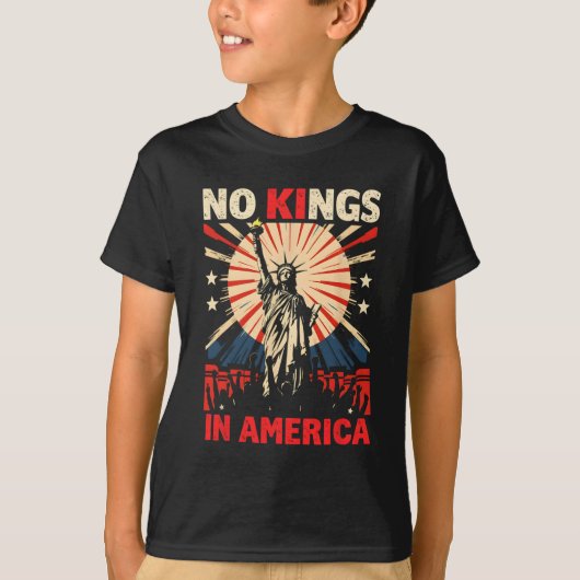 アメリカに王はいない Tシャツ (正面)