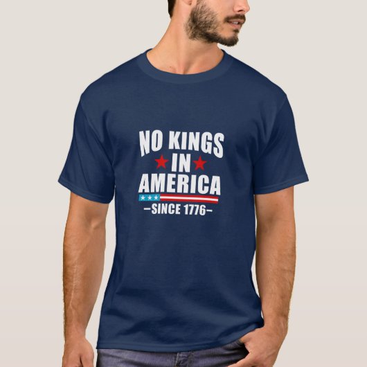 アメリカに王はいない Tシャツ (正面)