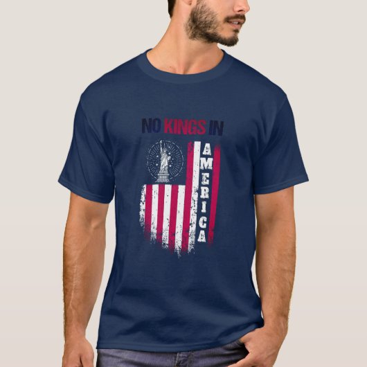 アメリカに王はいない Tシャツ (正面)