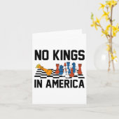 アメリカに王はいない Tシャツ メンズ レディース カード (黄色い花)