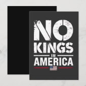 アメリカに王はいらない 愛国的なアメリカ国旗 招待状 (正面/裏面)