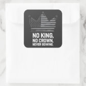 アメリカに王はいらない、民主主義を救え、私は反対する、アンチ スクエアシール (バッグ)