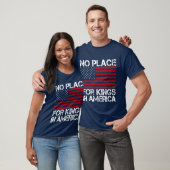 アメリカに王様の居場所はない - 自由を守る Tシャツ (ユニセックス)