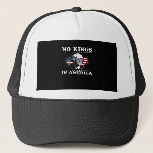 アメリカに王様はいないドージ古典型おもしろミーム キャップ (正面)