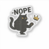 アメリカに王様はいない猫 シール (正面)
