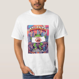 アメリカに王様はいない アトランタ ジョージア カエル Tシャツ