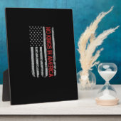 アメリカに王様はいない アメリカ国旗 ヴィンテージ レトロスタイル フォトプラーク (側面)