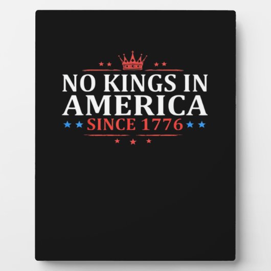 アメリカに王様はいない アメリカ独立記念日 フォトプラーク (正面)