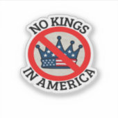 アメリカに王様はいない クラシックレトロ シール (正面)