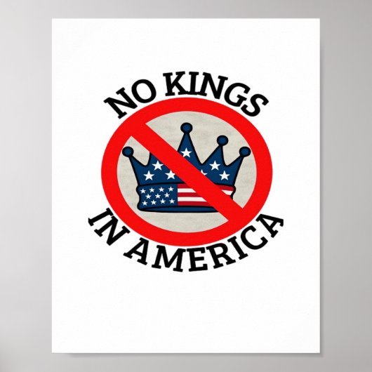 アメリカに王様はいない クラシックレトロ ポスター (正面)