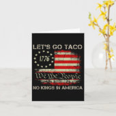 アメリカに王様はいない タコだって1776年から Let's Go カード (黄色い花)