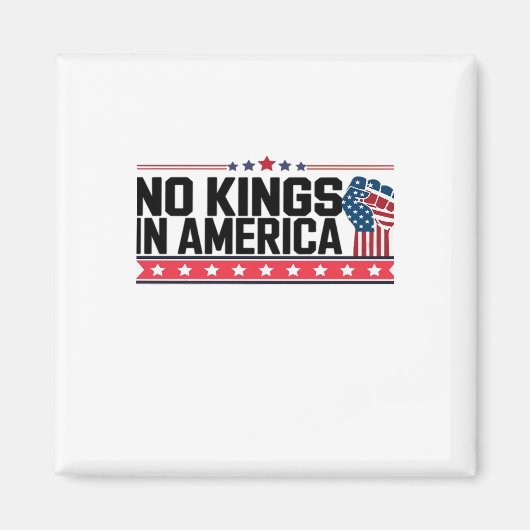 アメリカに王様はいない ミニマル クリーン マグネット (正面)