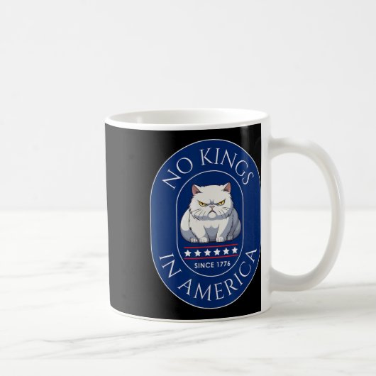 アメリカに王様はいない 反トランプ コーヒーマグカップ (右)