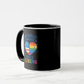 アメリカに王様はいない、女王だけ Funny Queer Gay Pr マグカップ (正面左)