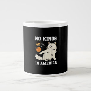 アメリカに王様はいない 面白いレトロクラシックスタイル ジャンボコーヒーマグカップ