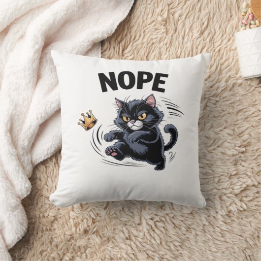 アメリカに王様はいない 面白い クラウンを蹴る クラシック ヴィ クッション (ブランケット)