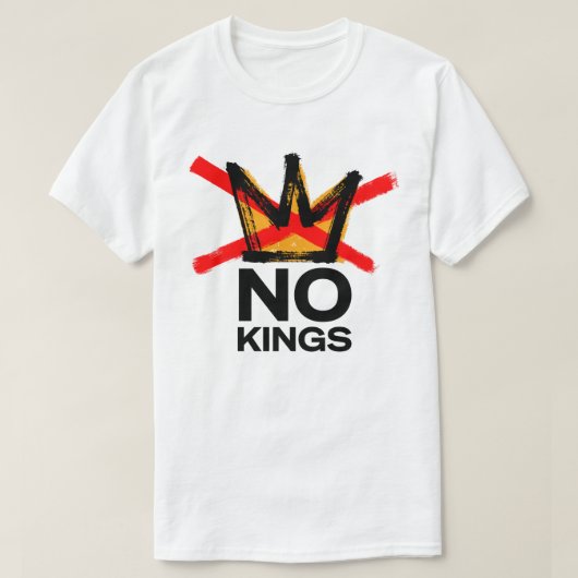 アメリカに王様はいない Tシャツ (デザイン正面)