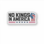 アメリカに王様はいない USA カジュアルデザイン シール (正面)