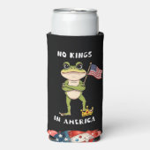 アメリカに王様はいらない アンチトランプ抗議  スリム缶クーラー (Seltzer正面)