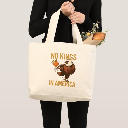 アメリカに王様はいらない ラージトートバッグ (正面(商品))