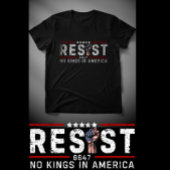 アメリカに王様はいらない レトロ・レジスト Tシャツ