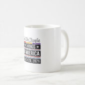 アメリカに王様はいらない 愛国的な抗議Tシャツ_1 コーヒーマグカップ (正面右)