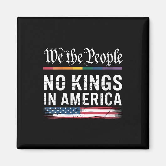 アメリカに王様はいらない 私たちは人民 政治的 ウィメンズ マグネット (正面)