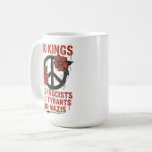 アメリカに王様はいらない No Kings Day 抗議 コーヒーマグカップ (正面左)