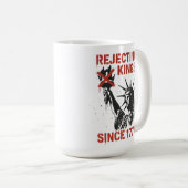 アメリカに王様はいらない No Kings Day 抗議 コーヒーマグカップ (正面右)