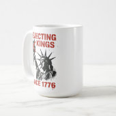 アメリカに王様はいらない No Kings Day 抗議 コーヒーマグカップ (正面左)