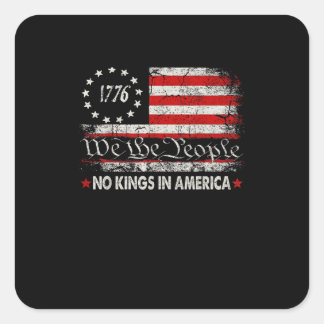 アメリカに王様はいらない We The People レトロ クール スクエアシール