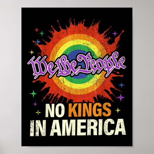 アメリカに王様はいらない We The People 政治ヴィンテージ ポスター (正面)
