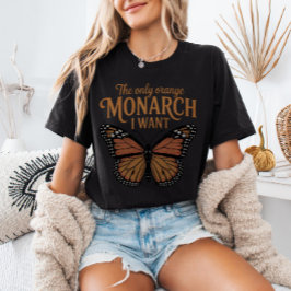 アメリカに王様は要らない オレンジのモナークだけが欲しい Tシャツ