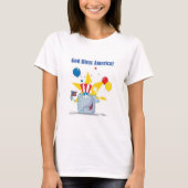 アメリカに祝福を象 Tシャツ (正面)