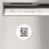 アメリカに祝福を イーグル愛国ベクター デザイン 1 マグネット (インサイチュ (食洗機))