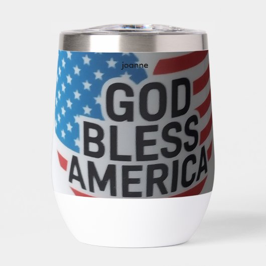 アメリカに祝福を ステンレスタンブラー (正面)