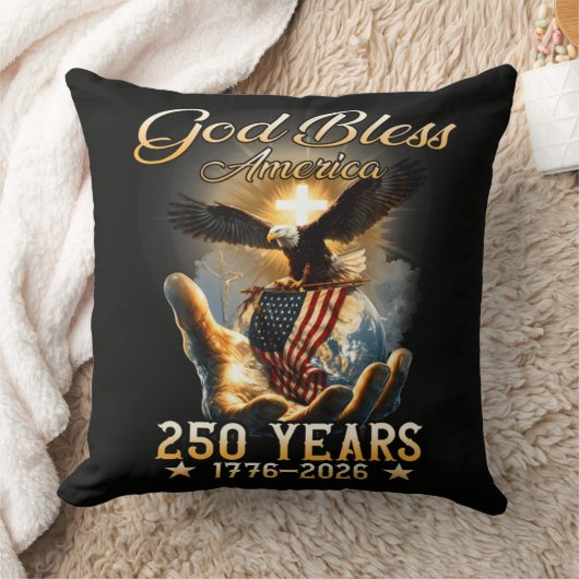 アメリカに祝福を 250周年 1776-2026 クッション (ブランケット)