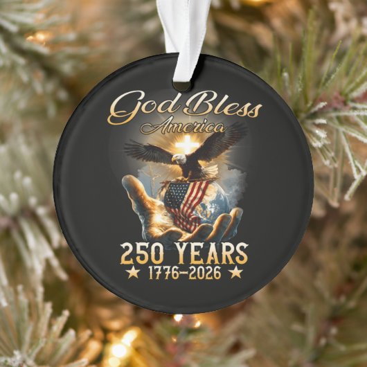 アメリカに祝福を 250年 1776-2026 オーナメント (ツリー)