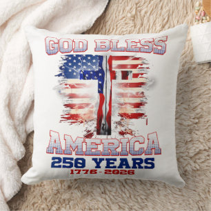 アメリカに祝福を 250年 1776 2026 クッション