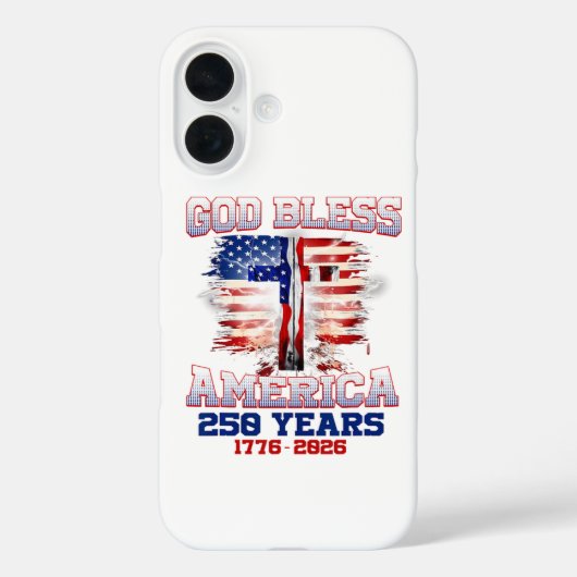 アメリカに祝福を 250年 1776 2026 Case-Mate iPhoneケース (裏面)