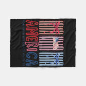 アメリカに神の恵みを Independent Tee 7月4日 フリースブランケット (正面(横))