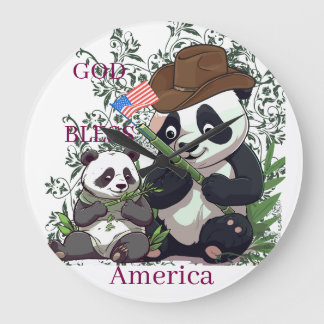 アメリカに神の祝福を ラージ壁時計