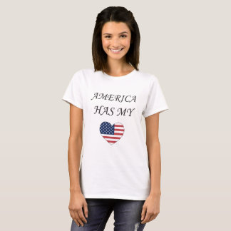アメリカに私のハートがあります Tシャツ