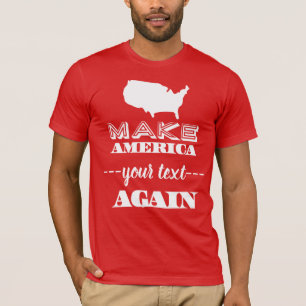 アメリカに素晴らしいカスタムな文字のパロディを再度して下さい Tシャツ