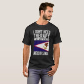 アメリカに行く必要のあるセラピーは必要ない Tシャツ (正面フル)