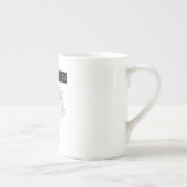 「アメリカに頭が切れるな」コーヒー・マグを再度して下さい ボーンチャイナマグカップ (右)