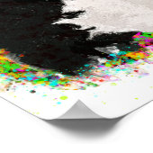 アメリカのいじめっカラフルたアポップ・アートのート ポスター (角)