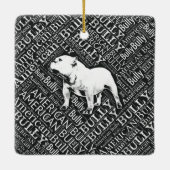 アメリカのいじめっ子の単語の芸術 セラミックオーナメント (裏面)