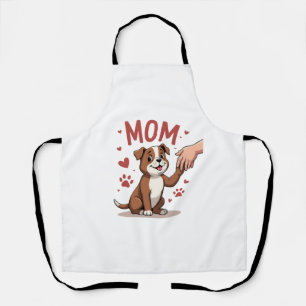 アメリカのいじめっ子ママかわいい犬ママおもしろい女性 エプロン